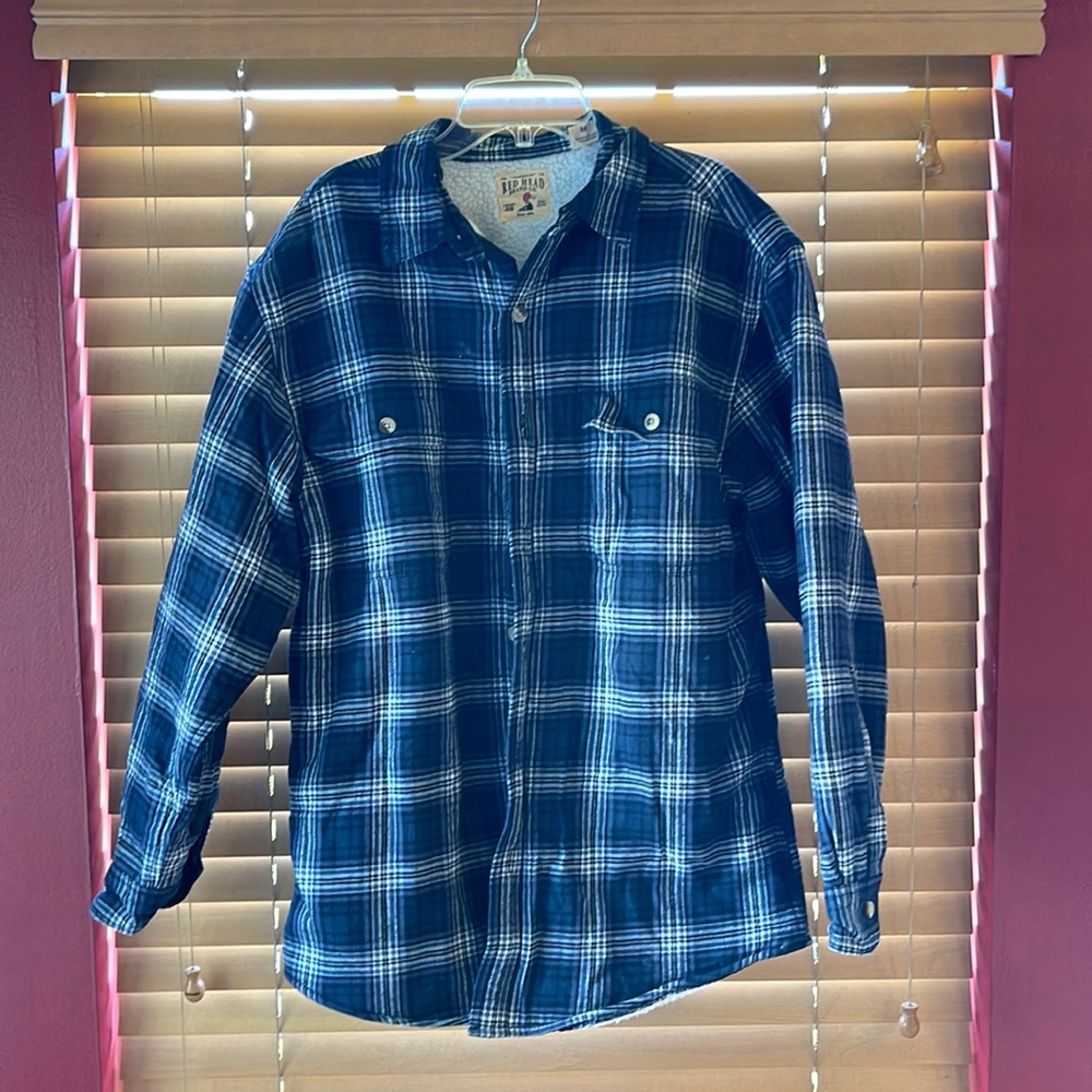 Red Head medium flannel coat